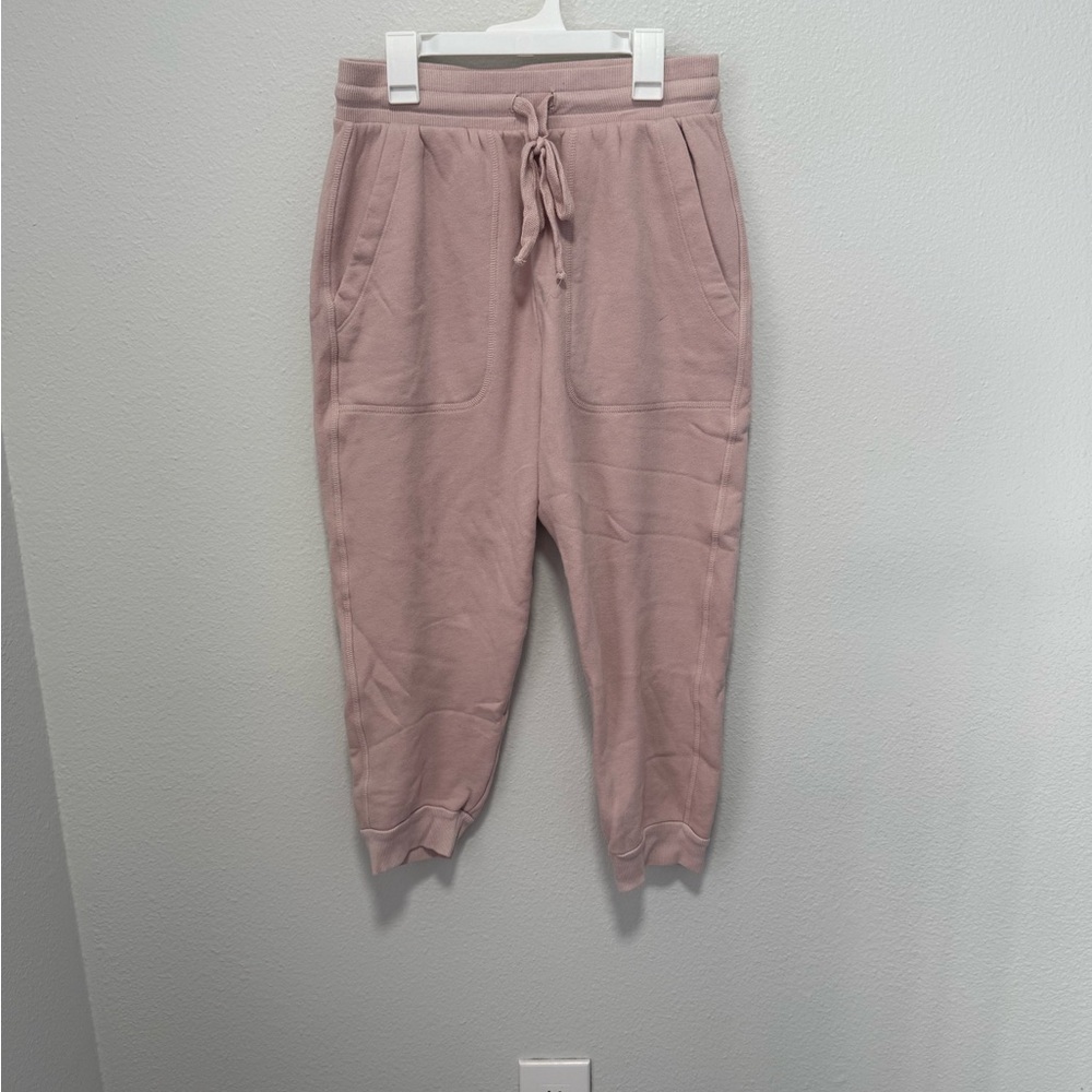 All Things Fabulous Blush Cropped Lounge Pants Size Small